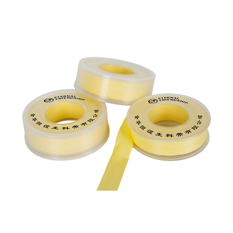 شريط سباك PTFE ذو خيط أصفر مانع للتسرب